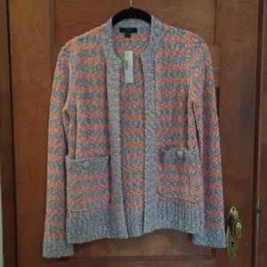 NWT J. Crew tweed striped cardigan sz. XXS